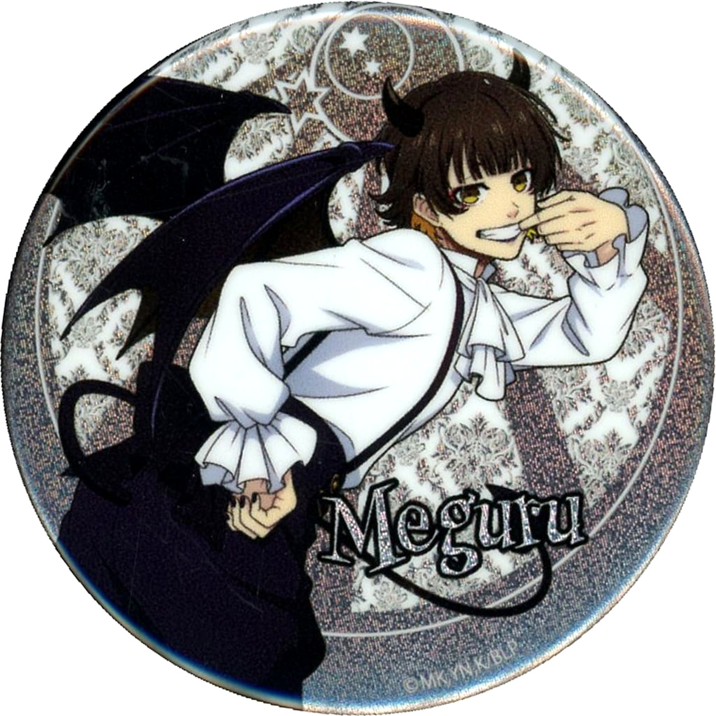 Blue Lock Meguru Bachira Devil Ver. Glitter Default Style Can Badge Ouchi De Collaboration Angel & Devil Vol.1 in Favoteria Limited Buttons [USED]