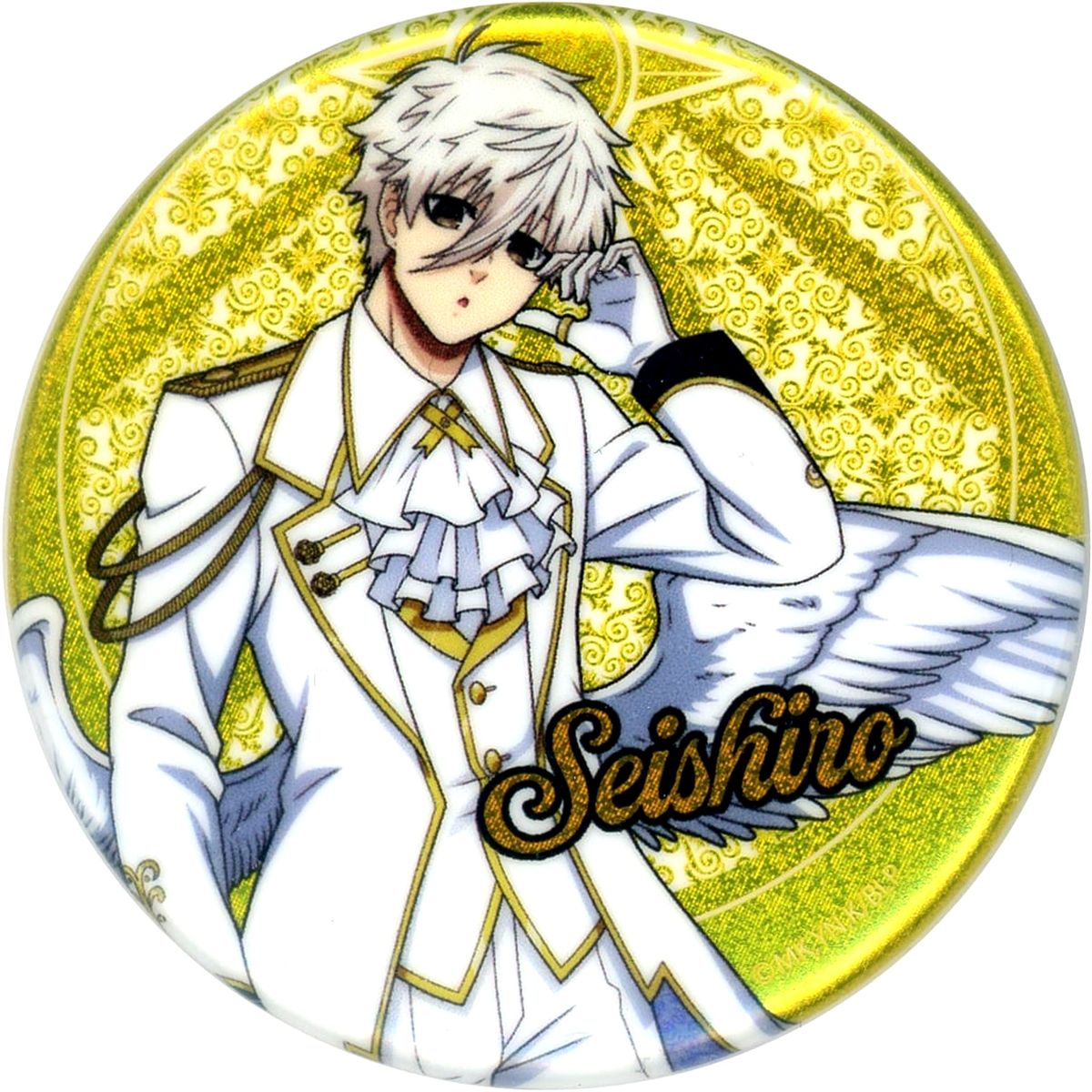 Seishiro Nagi Blue Lock x Ouchi de Collaboration ANGEL & DEVIL Vol. 1 in FavoteriA Glitter Angel Ver. Full Body Button [USED]