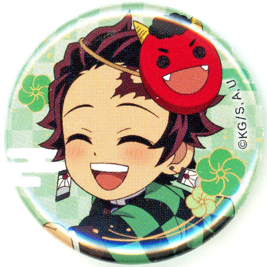 Tanjiro Kamado Demon Slayer: Kimetsu no Yaiba x ufotable Cafe x Machi Asobi Cafe Setsubun Event 2024 Random Bean Button [USED]