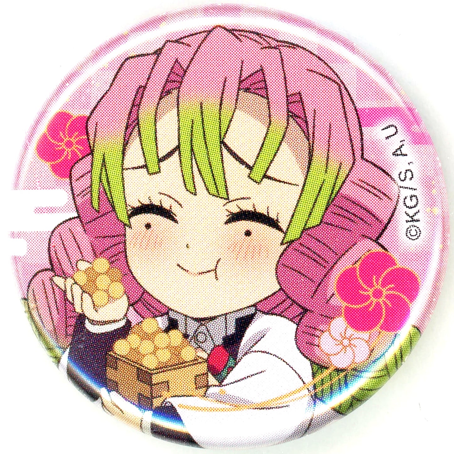 Mitsuri Kanroji Demon Slayer x ufotable Cafe x Machi Asobi CAFE Setsubun Event 2024 Random Mame Button [USED]