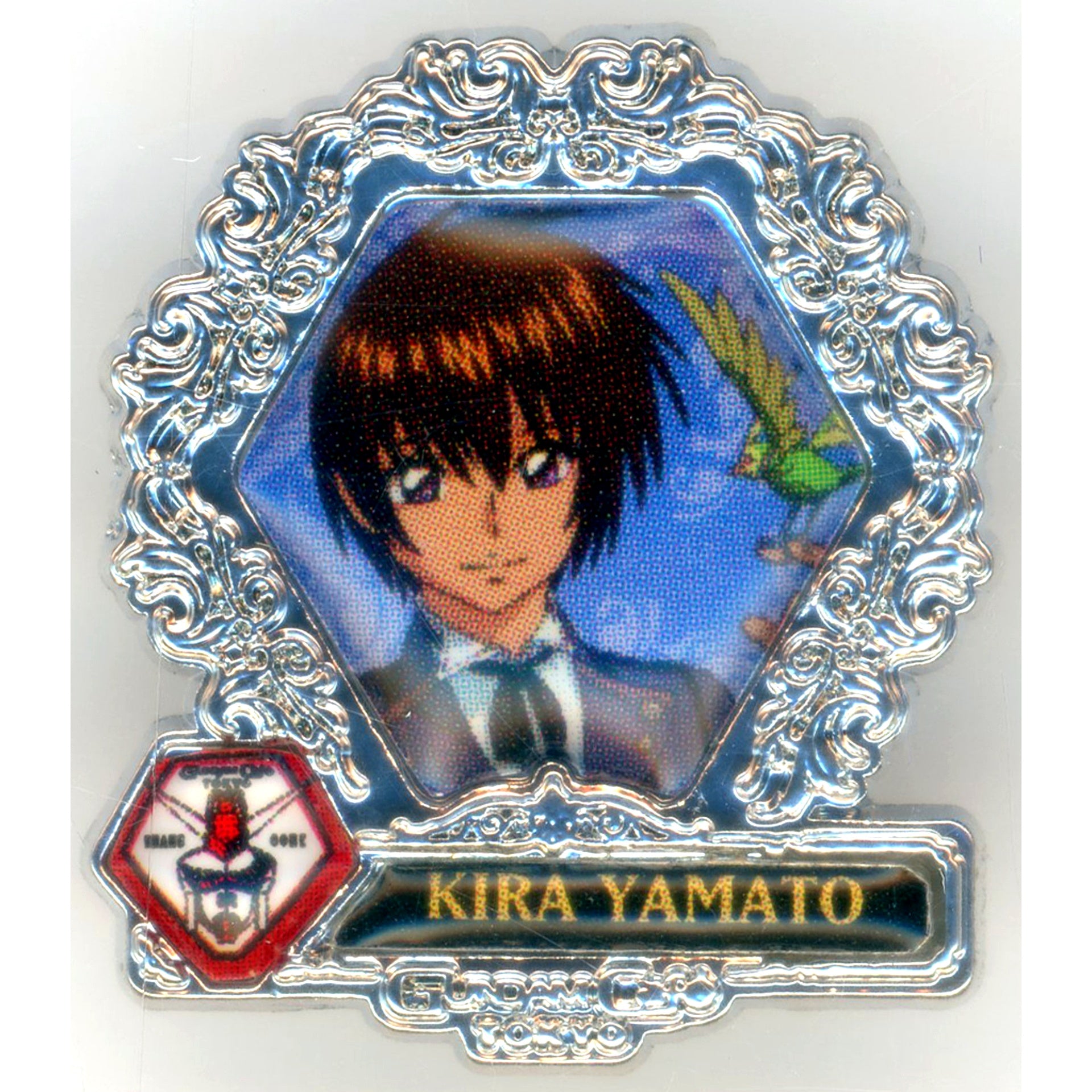 Kira Yamato Pins TOKYO BRAND CORE Grand Open Illustration Ver. Mobile Suit Gundam SEED GUNDAM Cafe TOKYO BRAND CORE Ltd [USED]