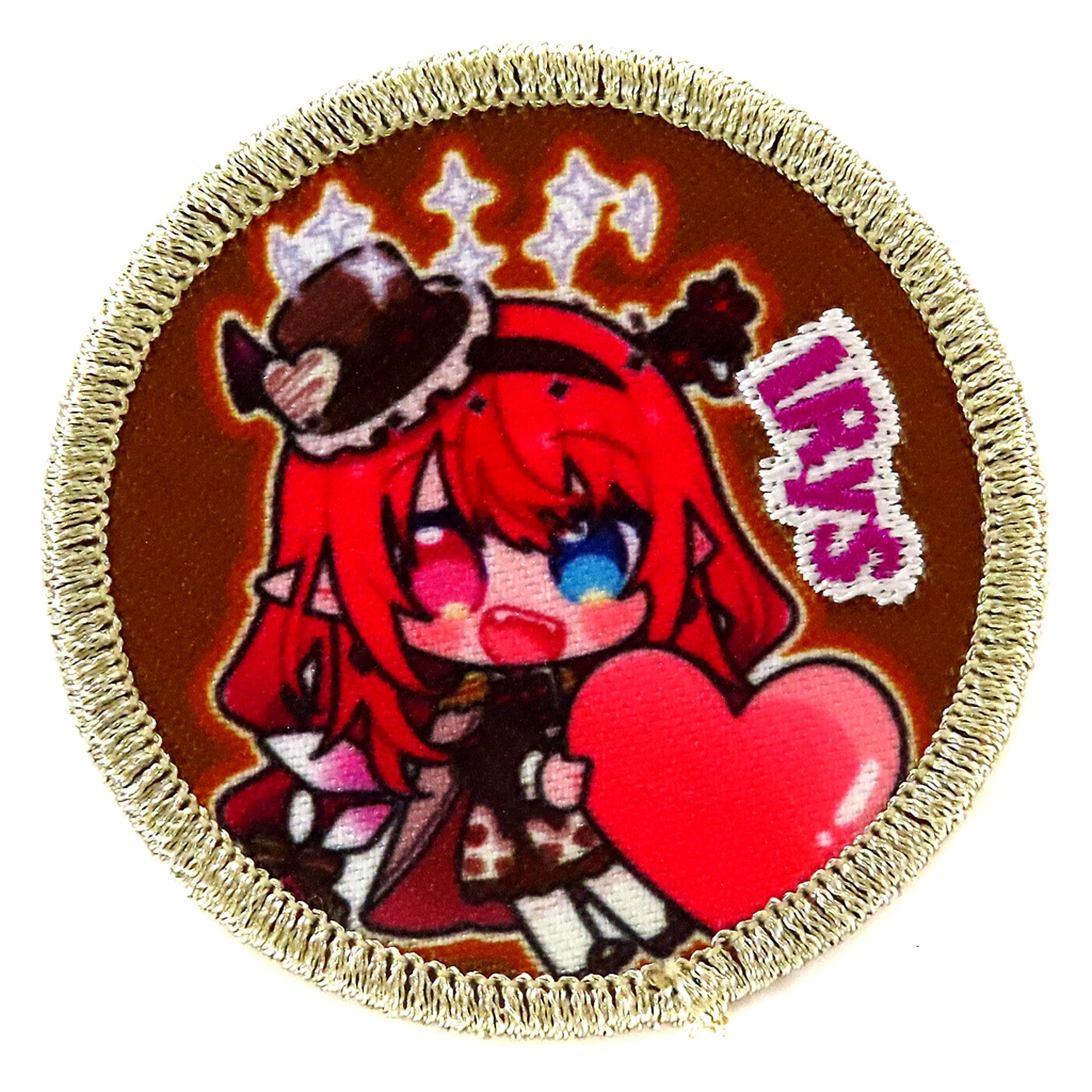 IRyS hololive English Embroidered Patch Badge Virtual YouTuber Valentine s Day 2024 [USED]