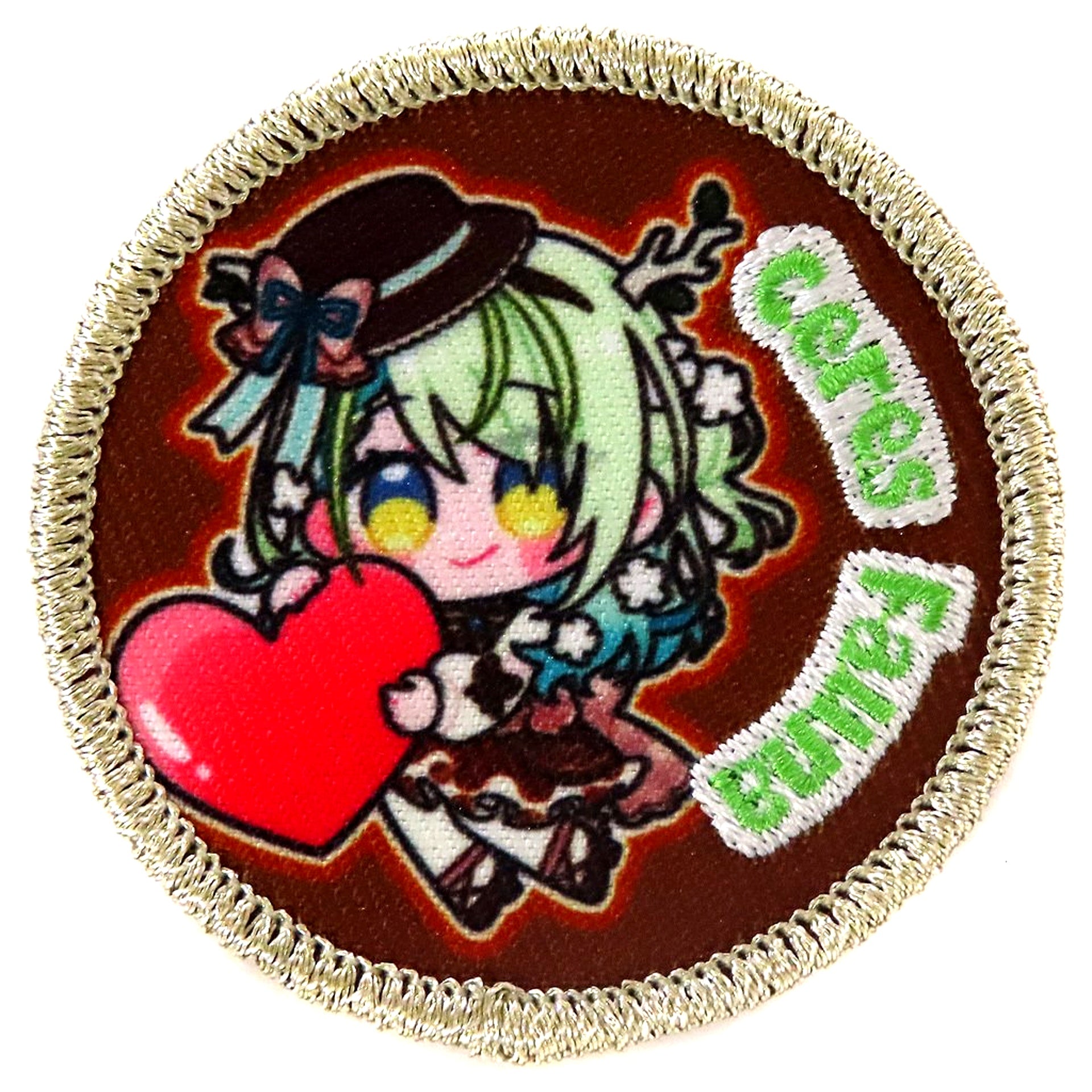 Ceres Fauna Virtual YouTuber Hololive English Embroidered Patch Badge Valentine s Day 2024 [USED]