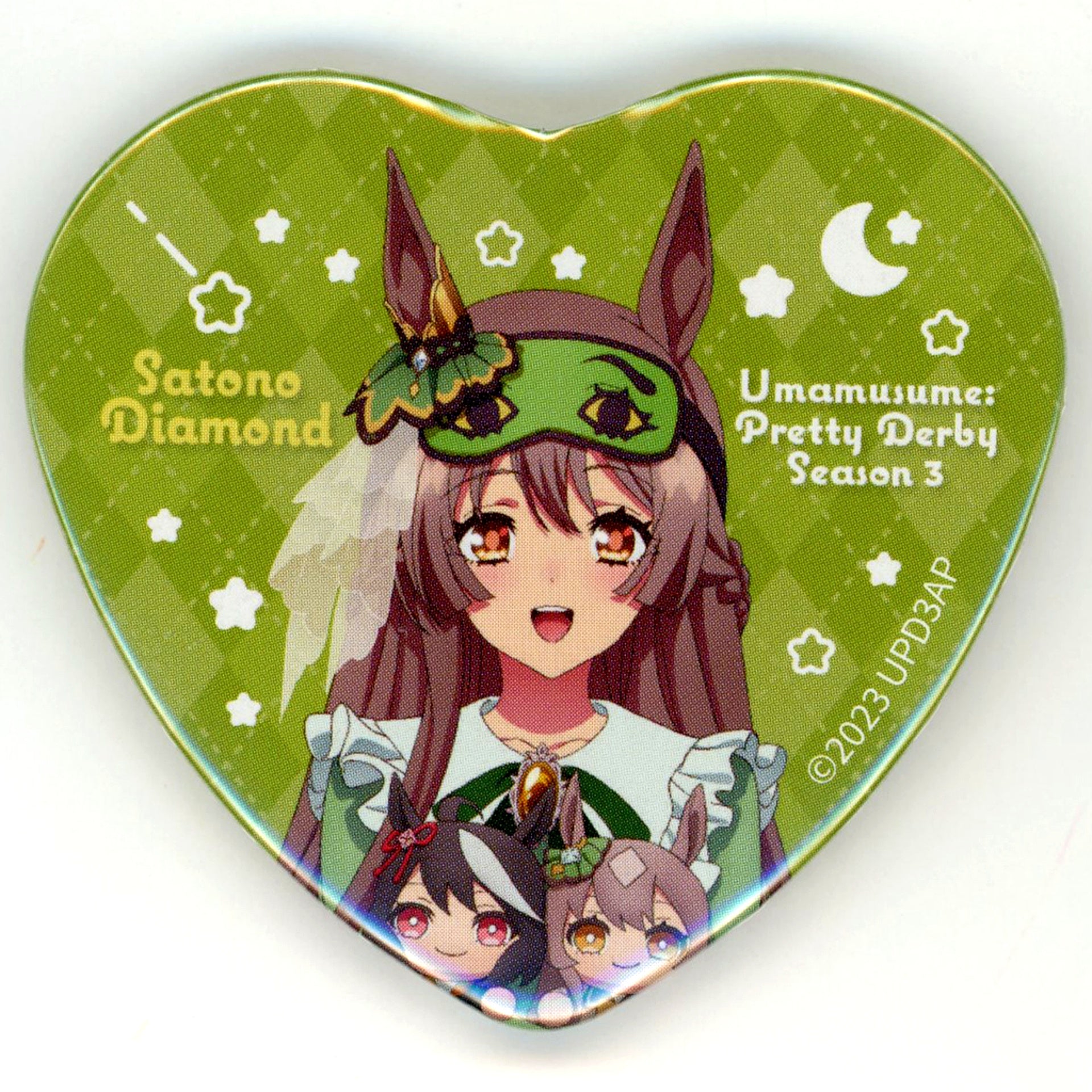 Satono Diamond Uma Musume Pretty Derby Season 3 Heart Button Collection Relax time Chara Pop Store NAMCO Promotion Relax time [USED]