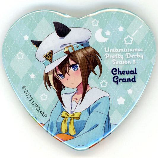 Cheval Grand Uma Musume Pretty Derby Season 3 Heart Button Collection Relax time NAMCO Promotion Relax time Chara Pop Store [USED]