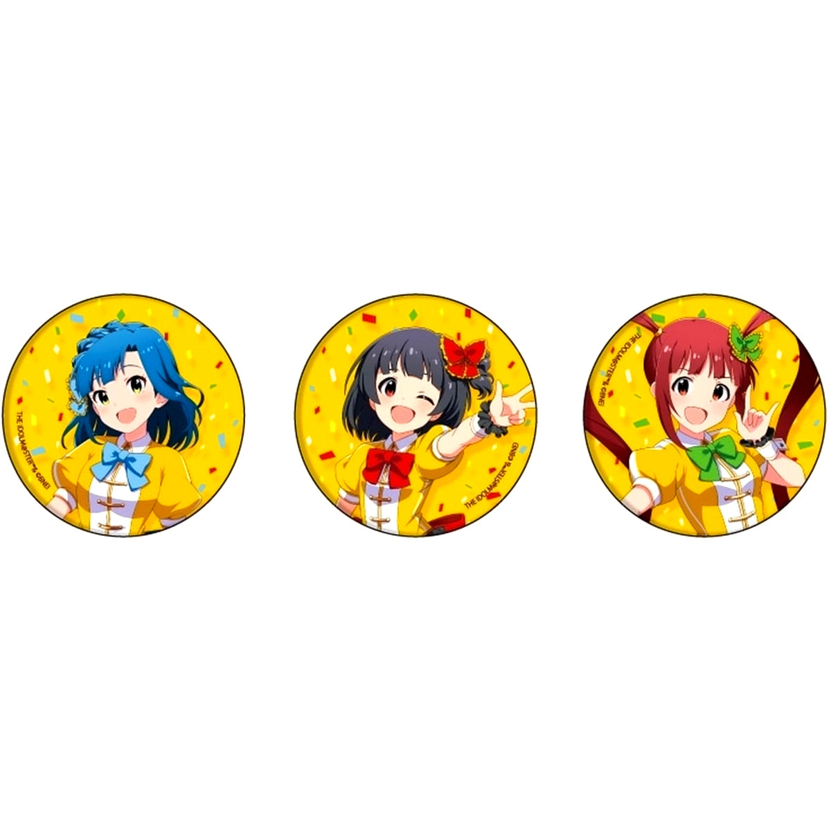 Set of 3 Buttons 01. Original Outfit Ver. Illustration Idolmaster Million Live [USED]