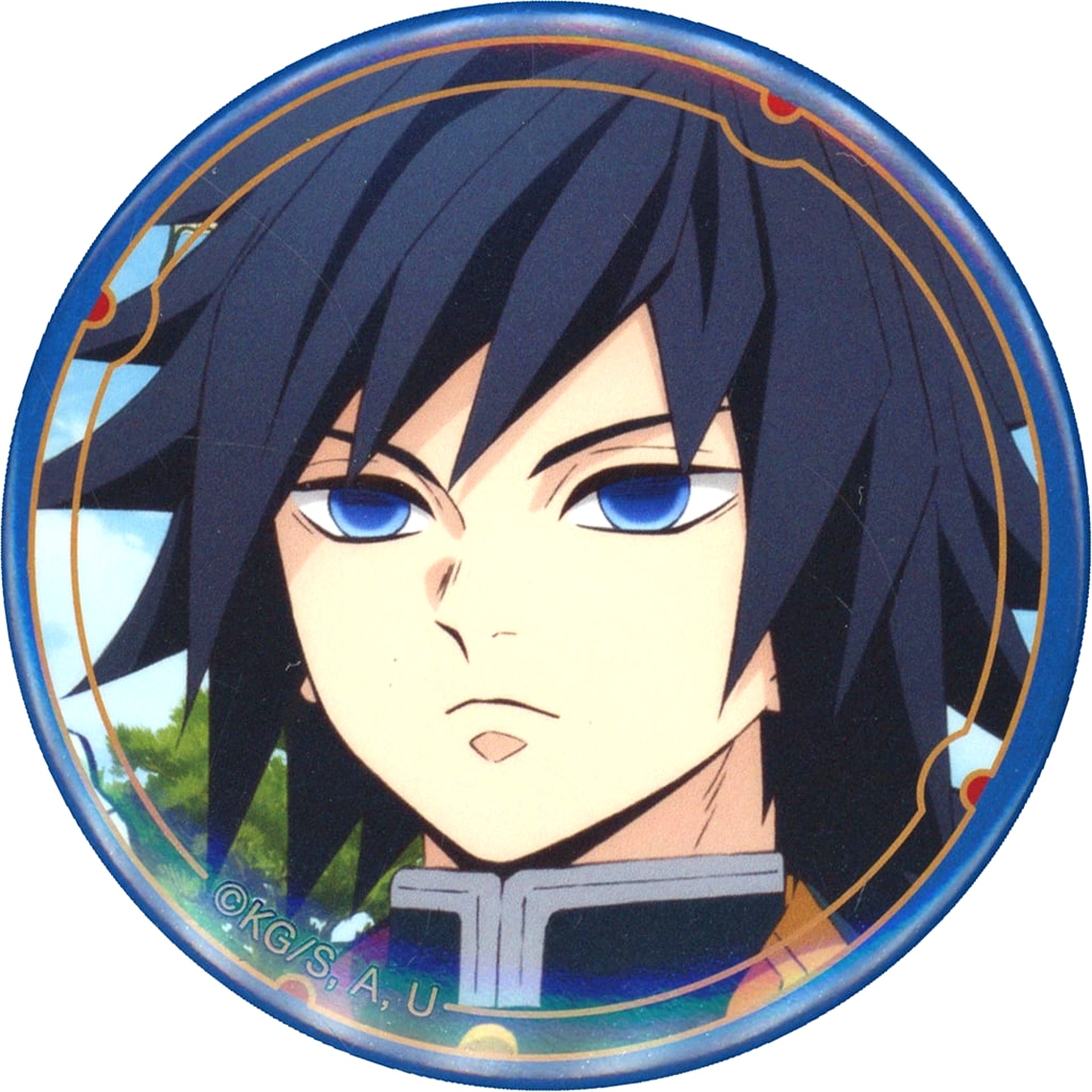 Giyu Tomioka Sky Background Demon Slayer Oshi Taishi Badge Collection Giyu Tomioka & Shinobu Kocho [USED]