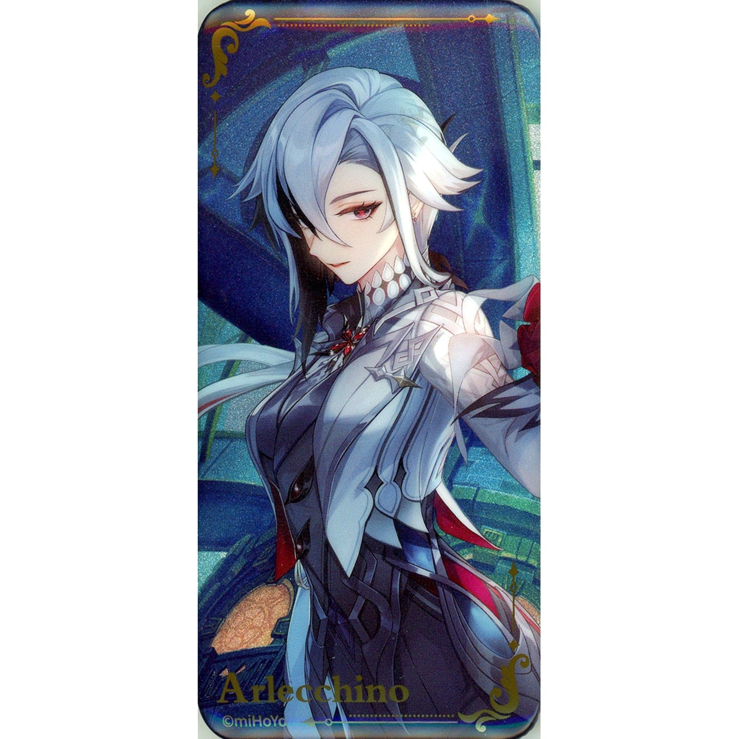 Arlecchino Genshin Impact Theme Series Square Button Feast to the Finale [USED]
