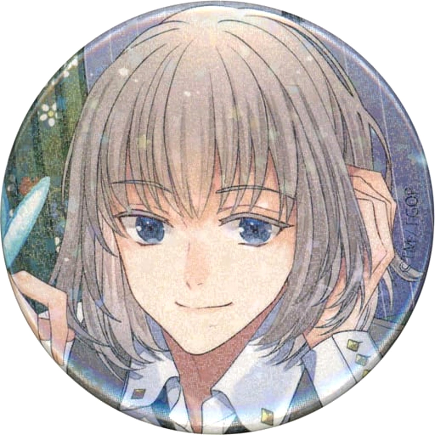 Fate/Grand Order Pretender/Oberon Hologram Can Badge Ikepri25 Fate/Grand Order Hotel Chaldea 2nd Edition Limited Buttons [USED]