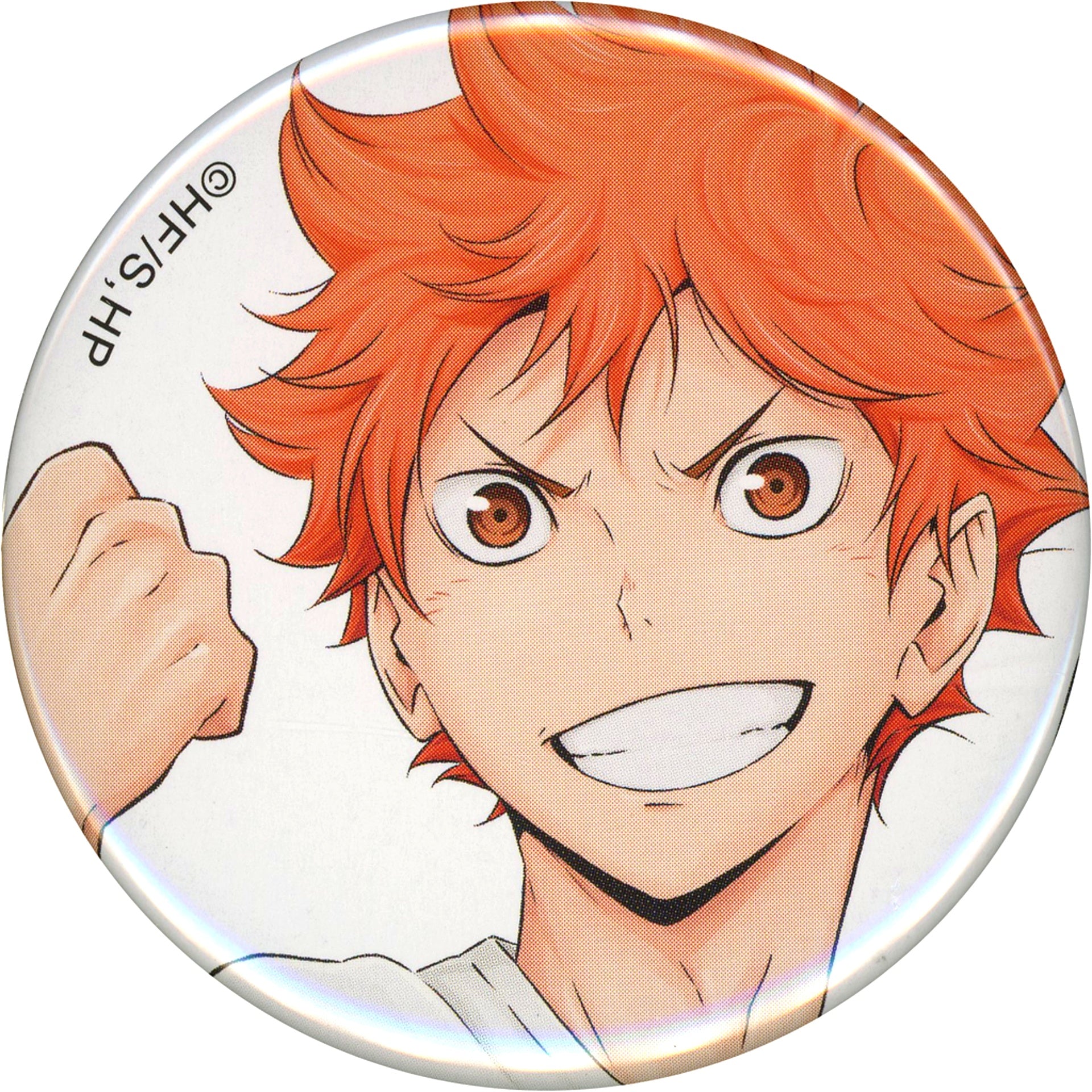 Shoyo Hinata Haikyu!! White Background Trading Button A Copyright Visual Special Popup 2024 at Baseyard Tokyo [USED]