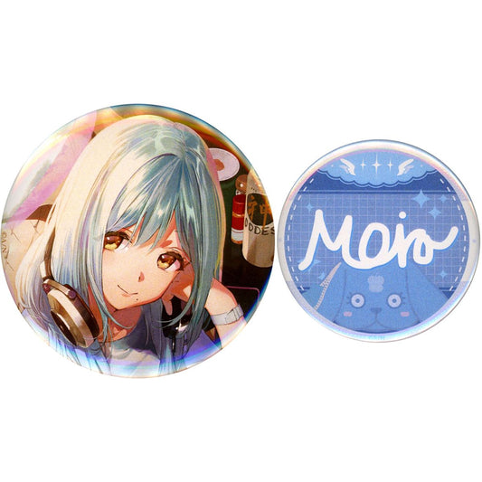 Set of 2 Moira Virtual YouTuber Nijisanji Button Birthday 2024 [USED]