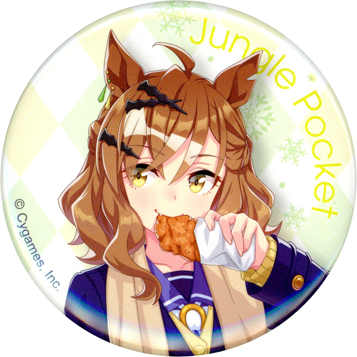 Jungle Pocket Uma Musume Pretty Derby x 7-Eleven 3rd Anniversary Campaign Illustration Trading Button 7-Eleven and 7net Exclusive [USED]