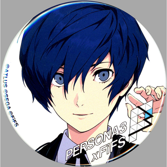Protagonist Normal Persona 3 Trading Button White Ver. Persona 3 4 5 x FiFS [USED]