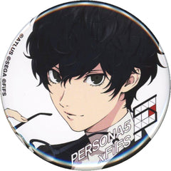 Persona 5 Protagonist Normal Trading Can Badge White Ver. FiFS Limited Buttons [USED]