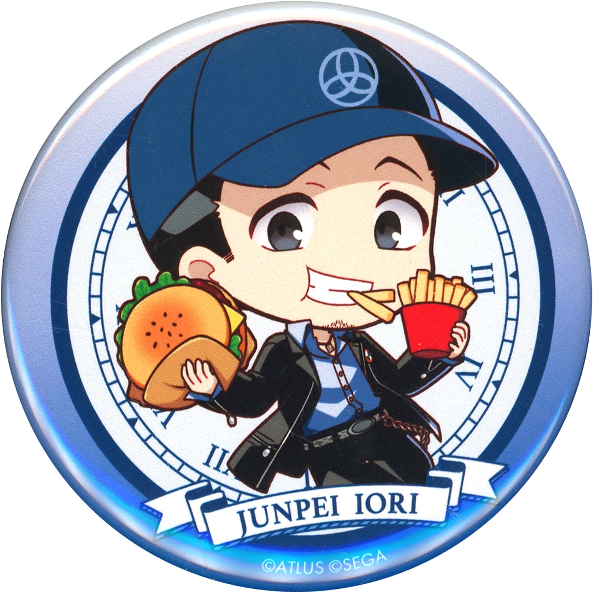 Junpei Iori Persona 3 Reload Trading Button COLLABORATIONCAFE AnimaxCafe+ [USED]
