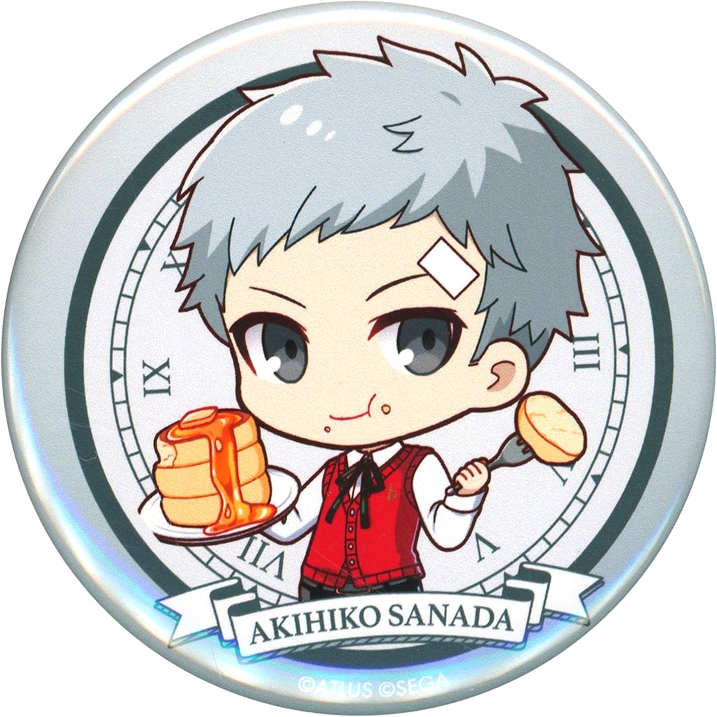 Akihiko Sanada Persona 3 Reload Trading Button COLLABORATIONCAFE POWERED BY AnimaxCafe+ [USED]