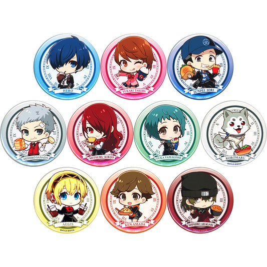 Set of 10 Persona 3 Reload Trading Button COLLABORATIONCAFE AnimaxCafe+ [USED]