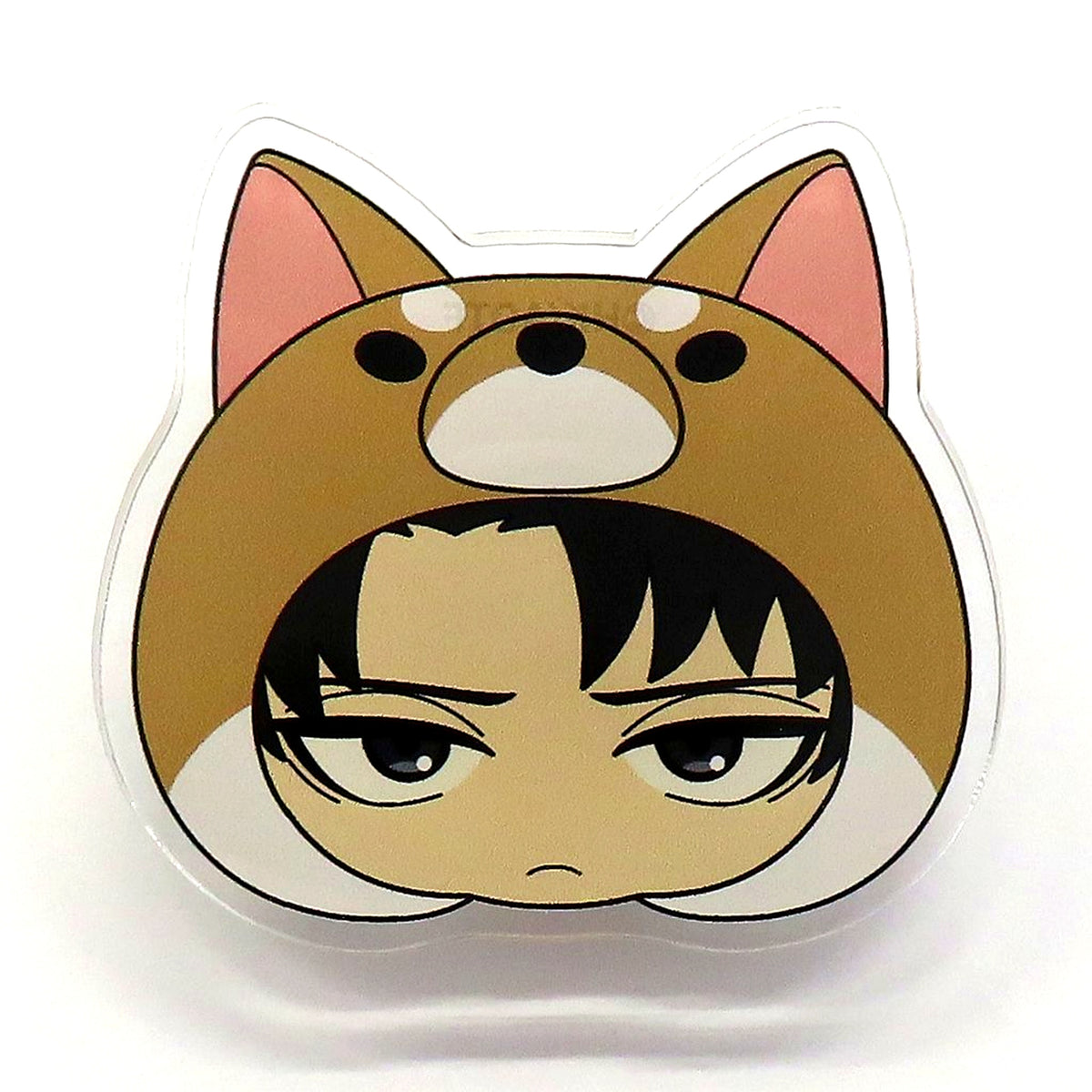 Levi Ackerman Attack on Titan 10 Years Journey POP UP SHOP Animaru-kko Acrylic Badge [USED]