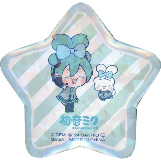 Hatsune Miku Cinnamoroll Ehehe Hatsune Miku X Cinnamoroll Star-Shaped Button [USED]