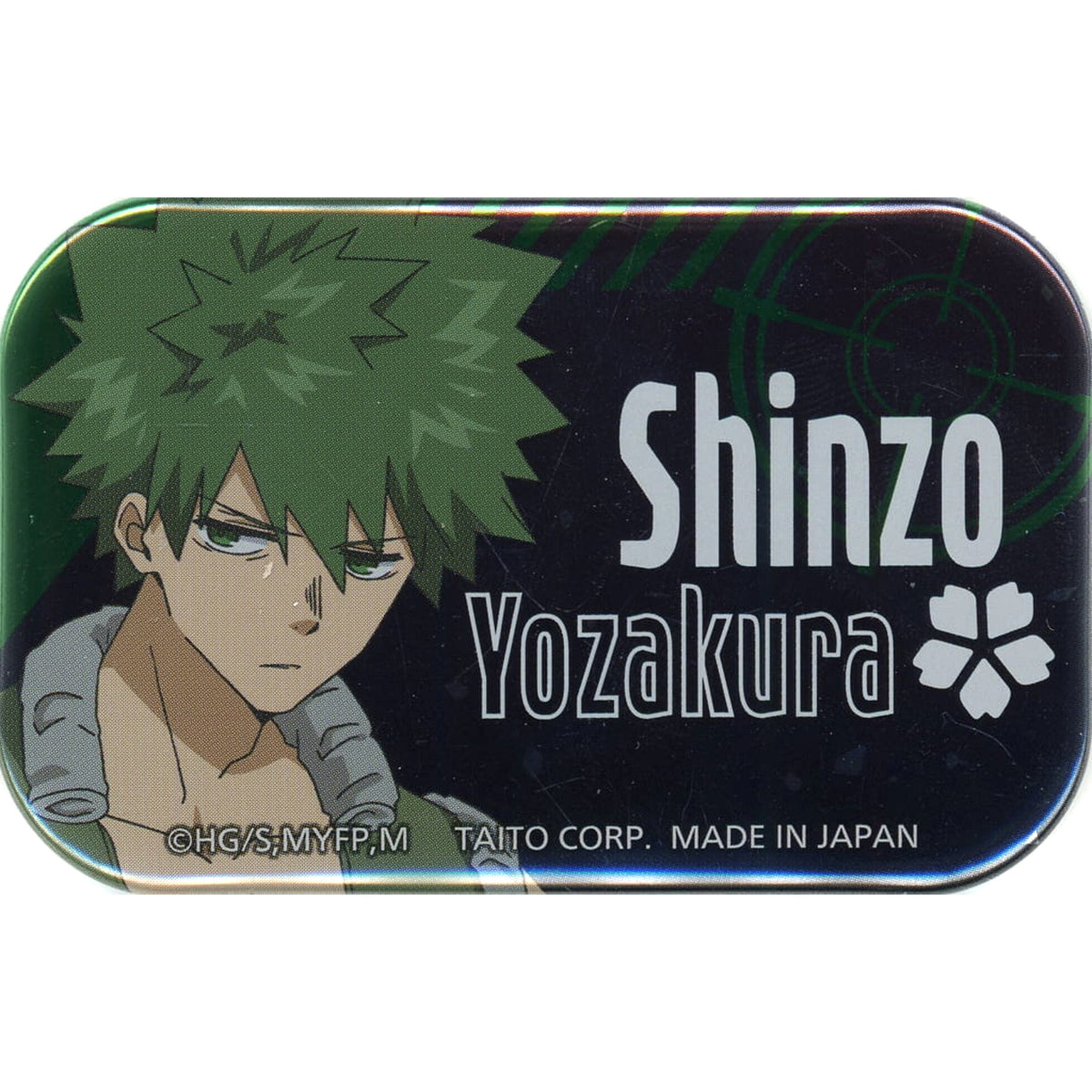 Mission: Yozakura Family Shinzo Yozakura Metallic Can Badge Buttons [USED]