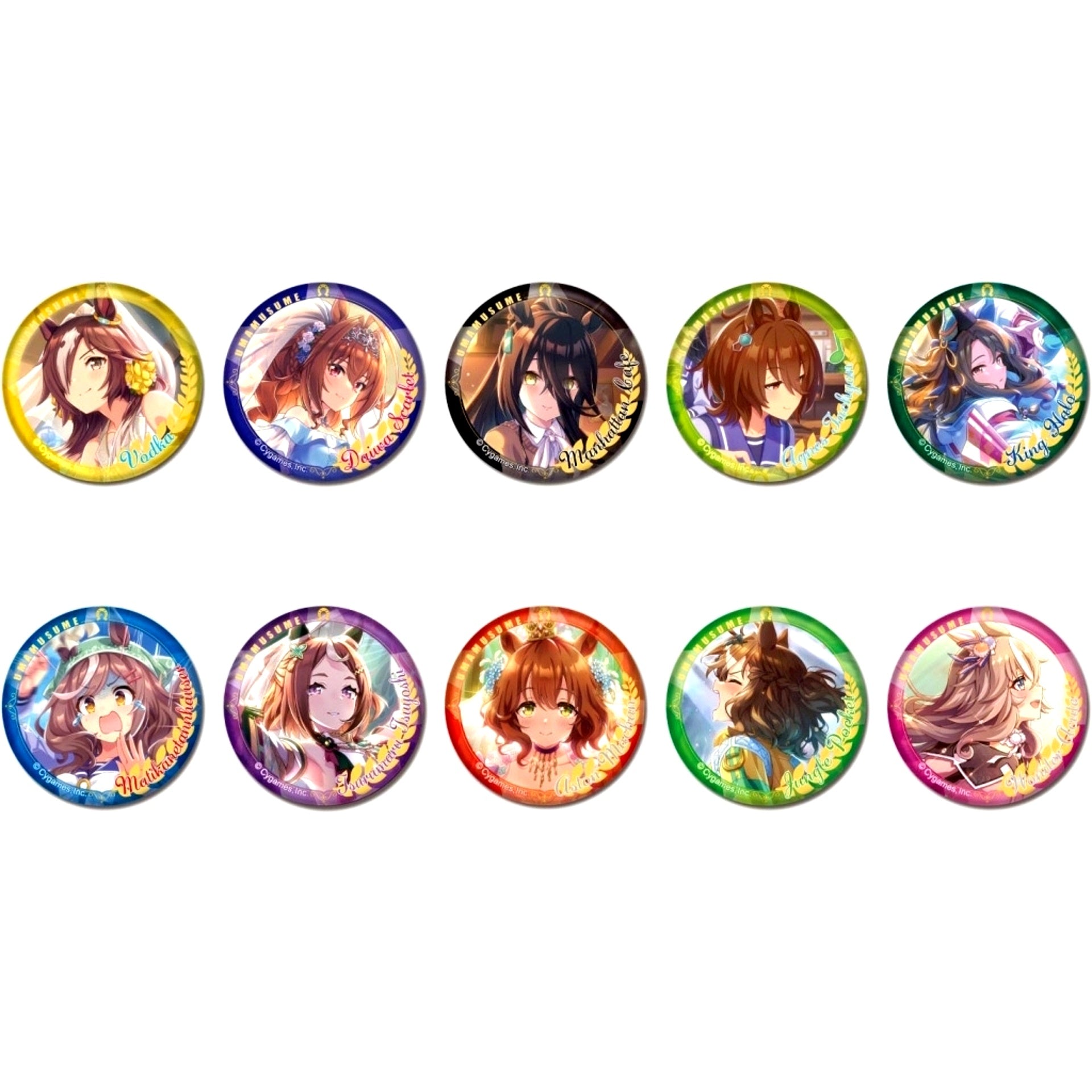 Set of 10 Uma Musume Pretty Derby Button Vol.4 B [USED]