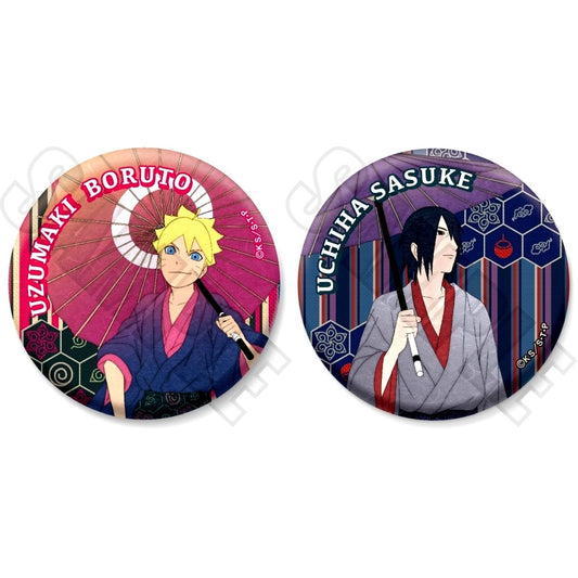 Set of 2 Boruto Uzumaki, Sasuke Uchiha Boruto: Naruto Next Generations Sparkle Button Hyakumonogatari Ver. [USED]