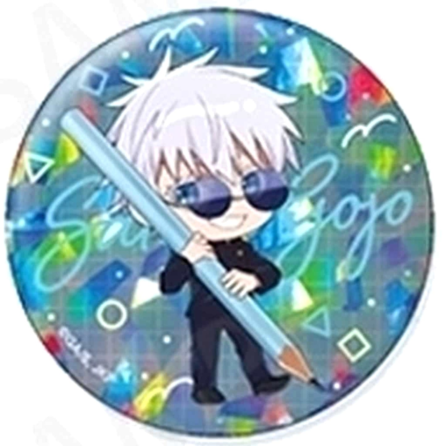 Satoru Gojo Jujutsu Kaisen: Hidden Inventory/Premature Death Kirakira Button Collection +56 Stationery Ver. [USED]