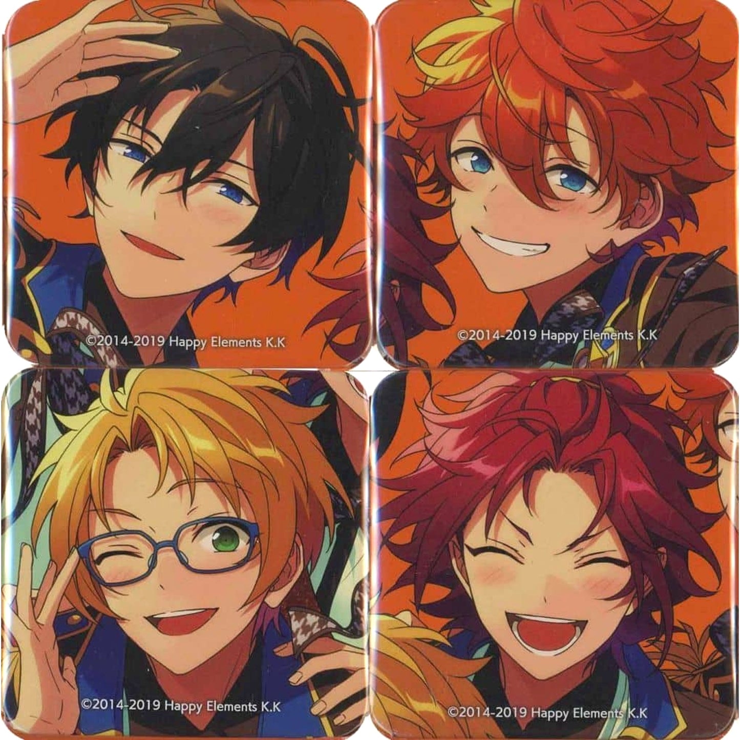 Trickstar Jacket Illustration Ensemble Stars! Idol Square Button Set animate Limited CD Trickstar / Ensemble Stars! Album Series Trip Paid Benefits [USED]