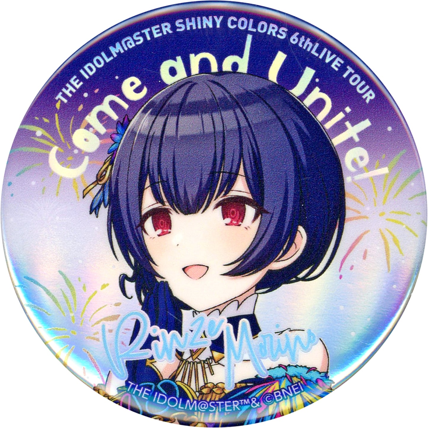 THE IDOLM@STER Shiny Colors Rinze Morino Official Trading Aurora Can Badge A 6th Live Tour Come And Unite! Yokohama Performance Only Buttons [USED]