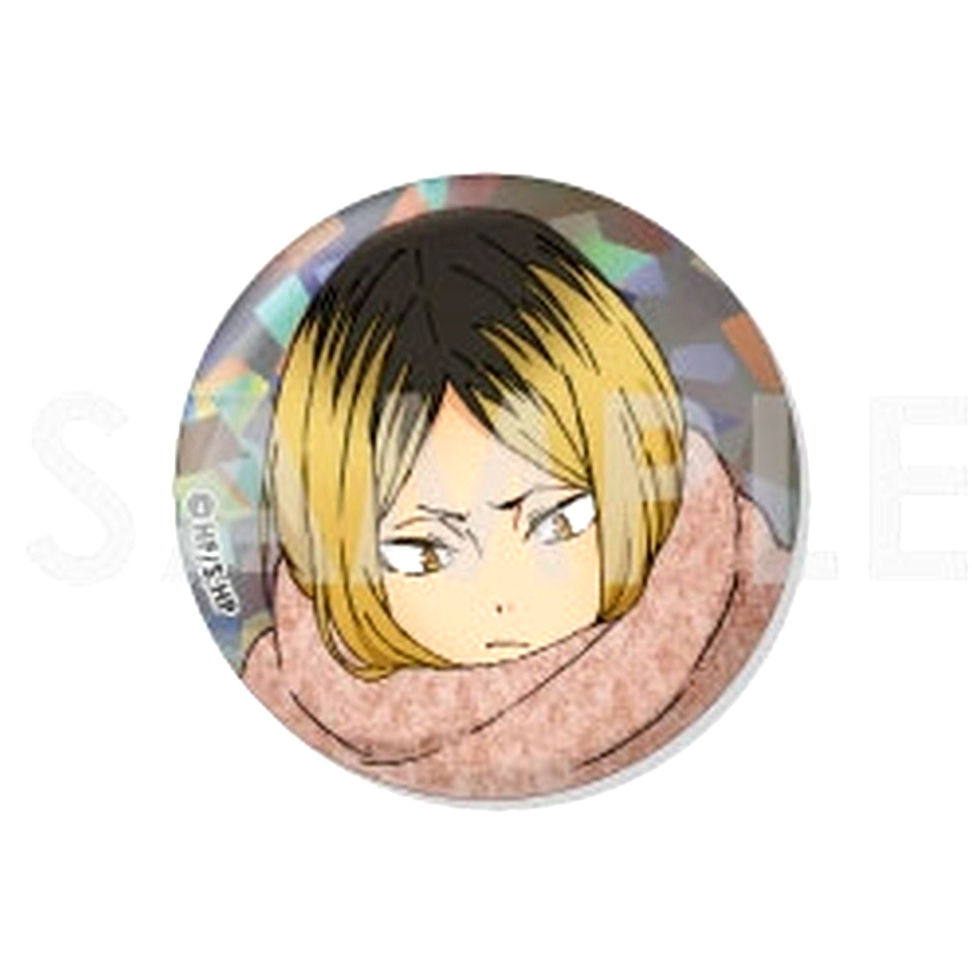 Kenma Kozume Haikyu!! Trading Hologram Button One Fine Day! [USED]