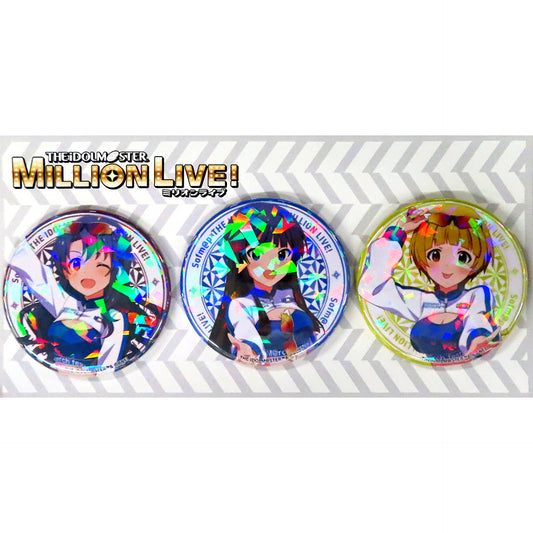 Group Hologram Badge Set of 3 grid march festival 3rd The Idolmaster Million Live! x Sofmap GRID MARCH FESTIVAL 3rd [USED]
