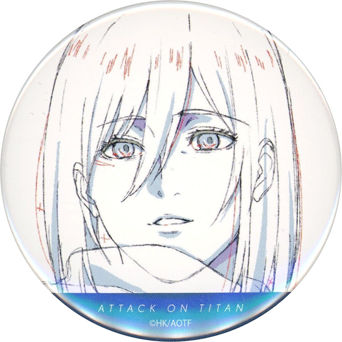 Attack on Titan: The Final Season Part 2 & The Final Chapters Mikasa Ackerman Can Badge Key Frame Mappa Tsutaya Limited Buttons [USED]
