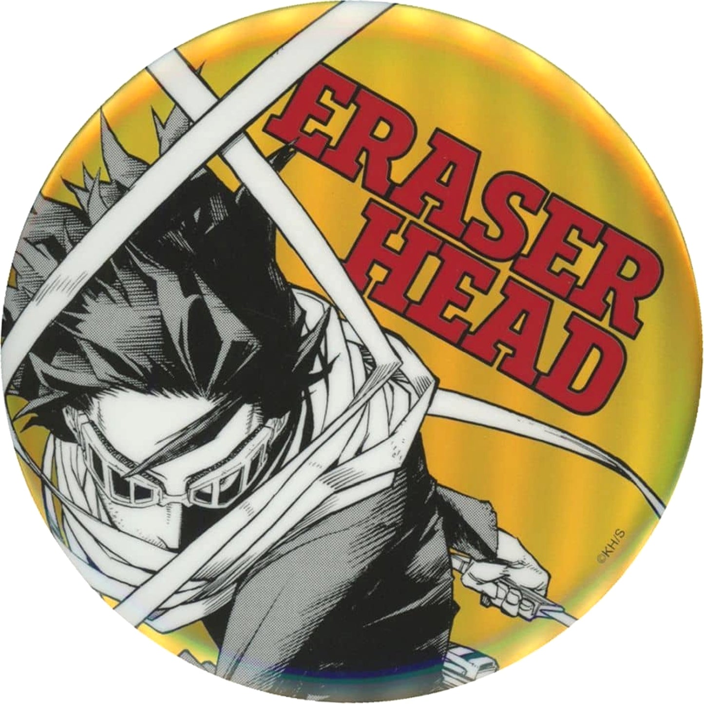 My Hero Academia Eraser Head 64 All-Star BIG Can Badge Buttons [USED]