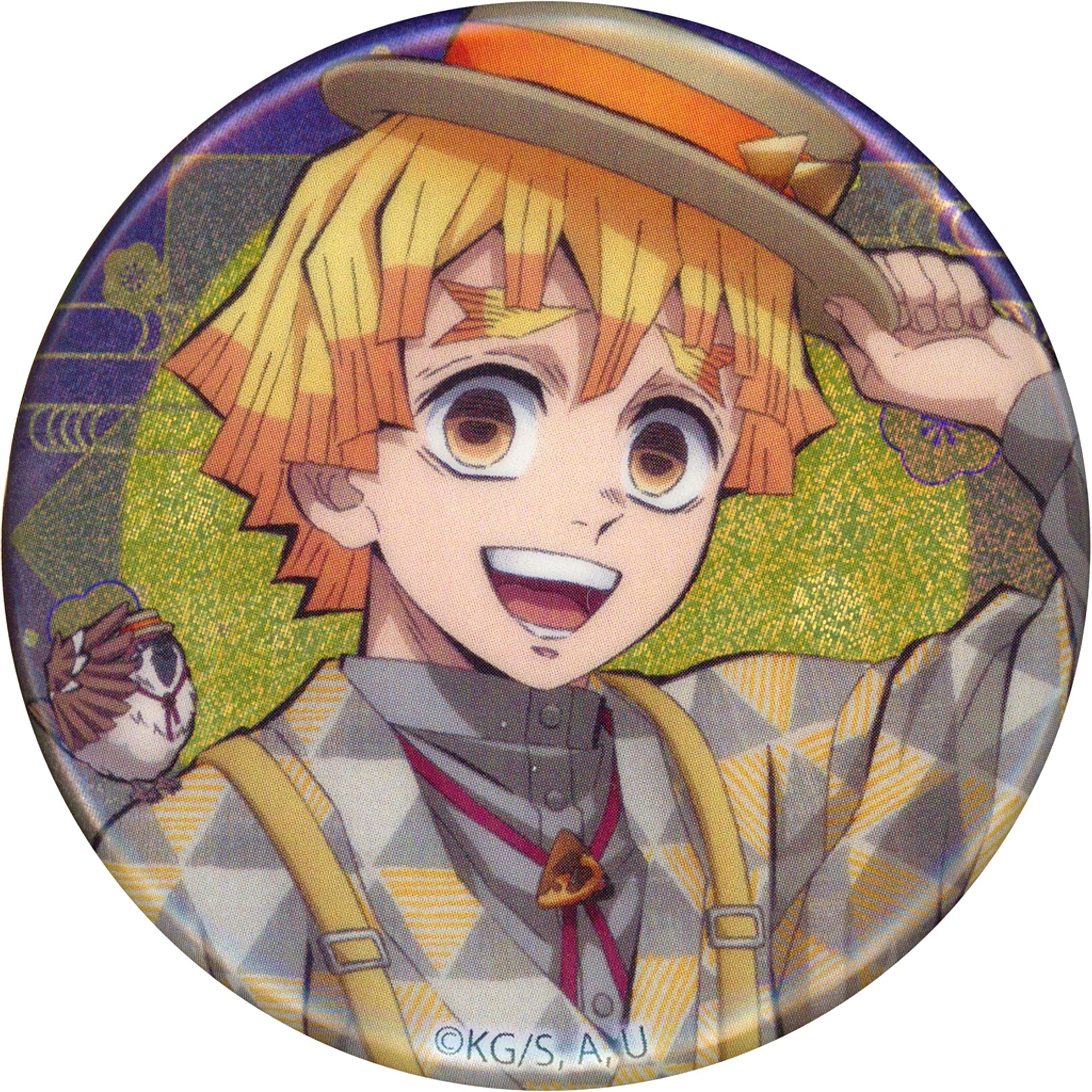 Zenitsu Agatsuma Demon Slayer Kimetsu no Yaiba Random Button Kimetsu Sai Anime 5th Anniv Festival [USED]