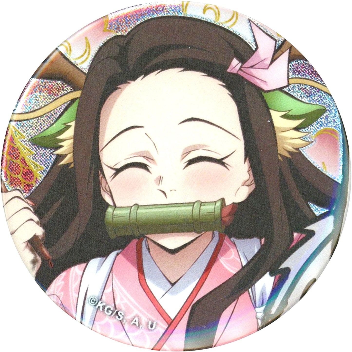 Nezuko Kamado Close up Demon Slayer: Kimetsu no Yaiba Kimetsusai Anime 5th Anniv Year of the Dragon Random Button [USED]