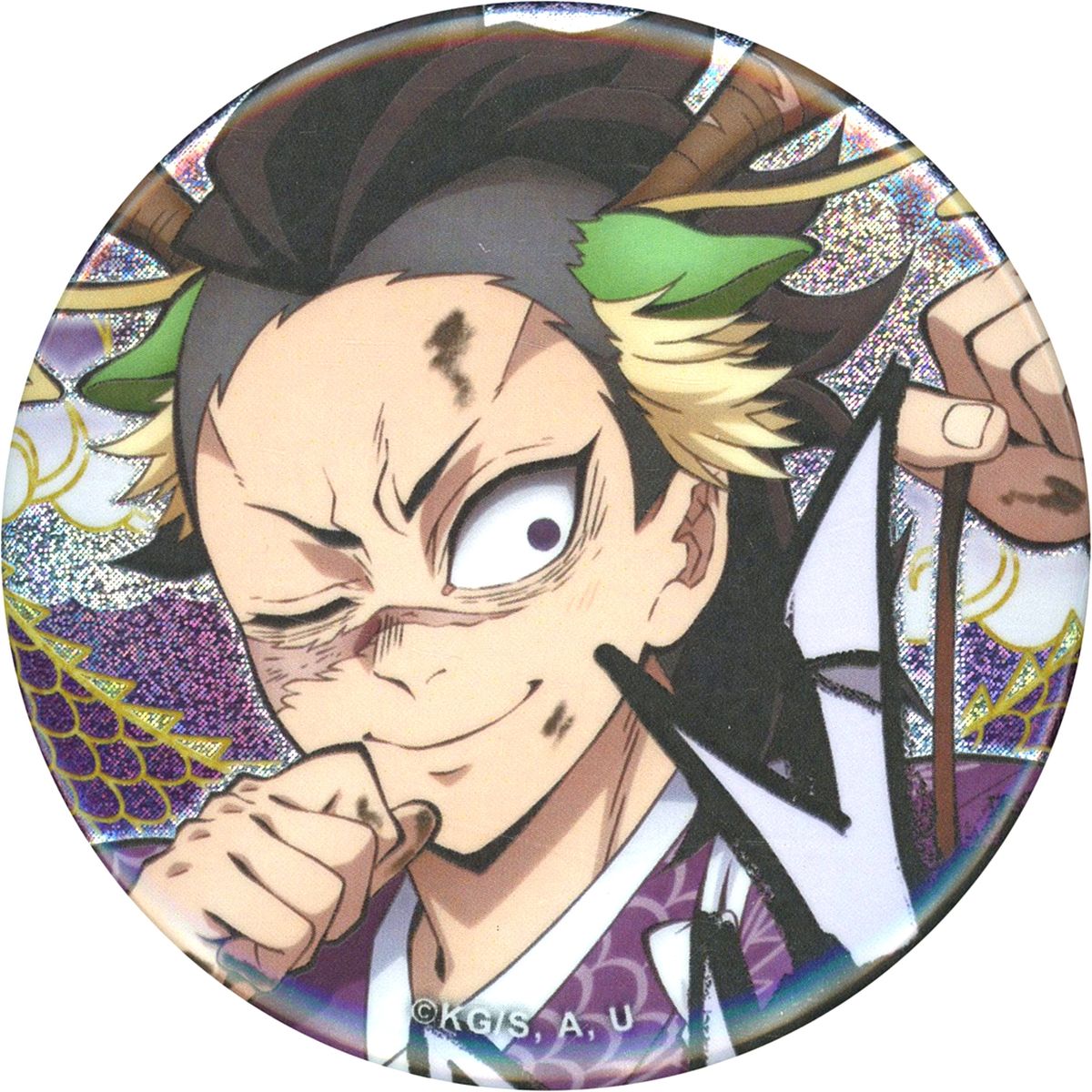 Genya Shinazugawa Close Up Demon Slayer: Kimetsu no Yaiba Kimetsu Festival Anime 5th Anniversary Festival Year of the Dragon Random Button [USED]