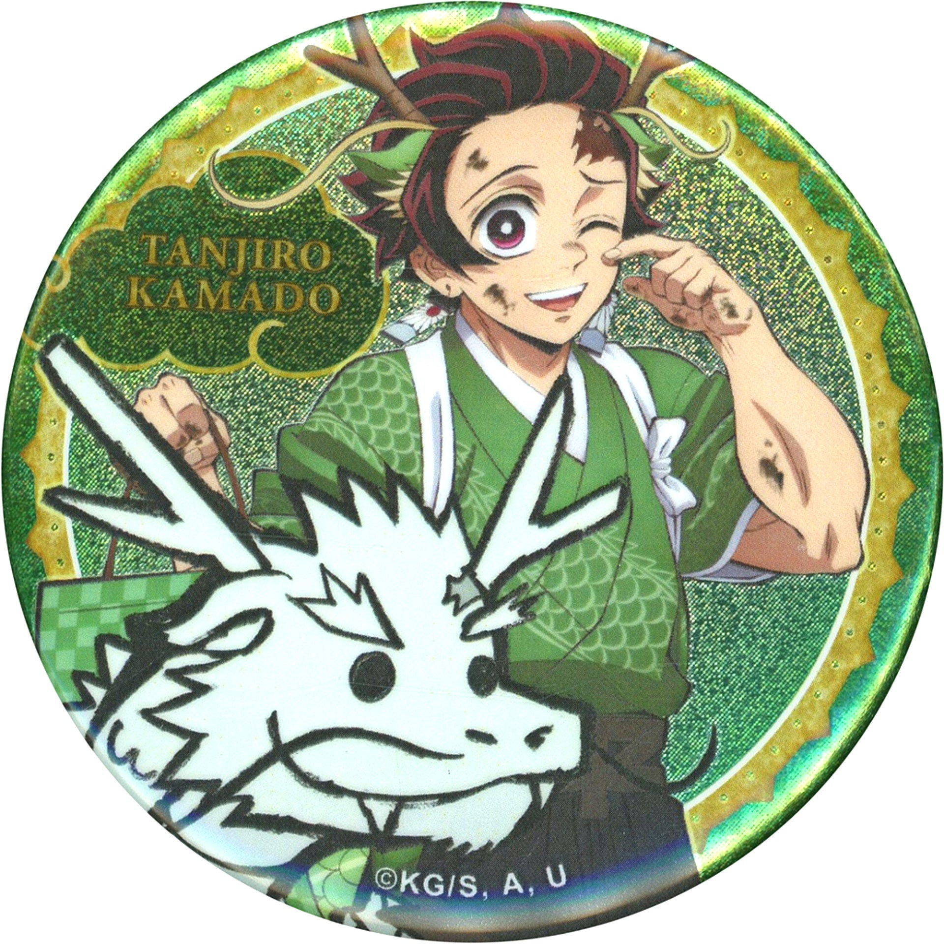 Tanjiro Kamado Upper Body Demon Slayer Kimetsu Festival Anime 5th Anniversary Festival Year of the Dragon Random Button [USED]