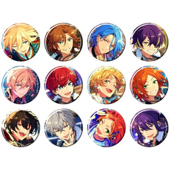 Ensemble Stars!! Eichi Tenshouin & Others Feature Scout 2 Can Badge 2023 Winter Idol Side All 12 Types Set Buttons [USED]
