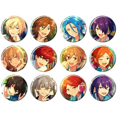 Ensemble Stars!! Eichi Tenshouin & Others Feature Scout 2 Can Badge 2023 Winter Casual Side All 12 Types Set Buttons [USED]