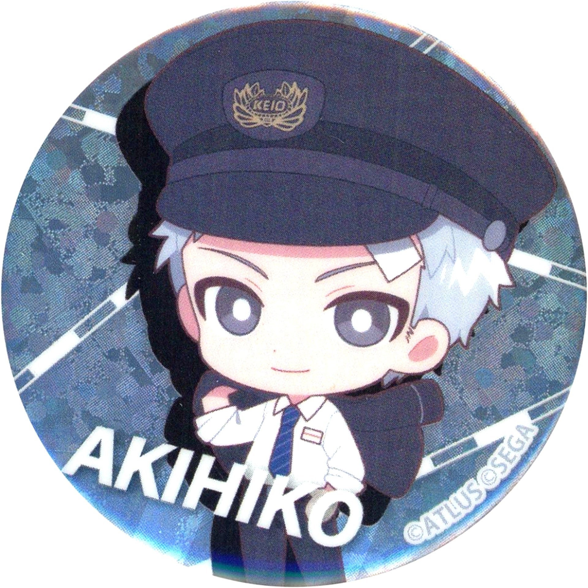 Akihiko Sanada Persona 3 Reload Trading Holo Button Keio Corporation [USED]
