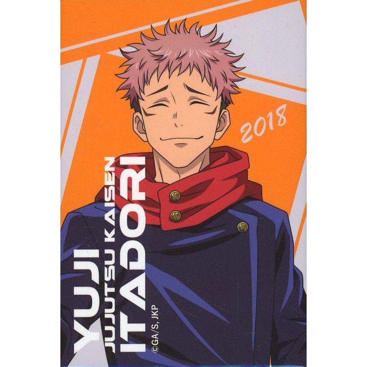 Yuji Itadori Jujutsu Kaisen: Shibuya Incident Square Button Only from Tsukiji Gindaco Life-Size Illustration Goods Set Made-to-Order Limited [USED]