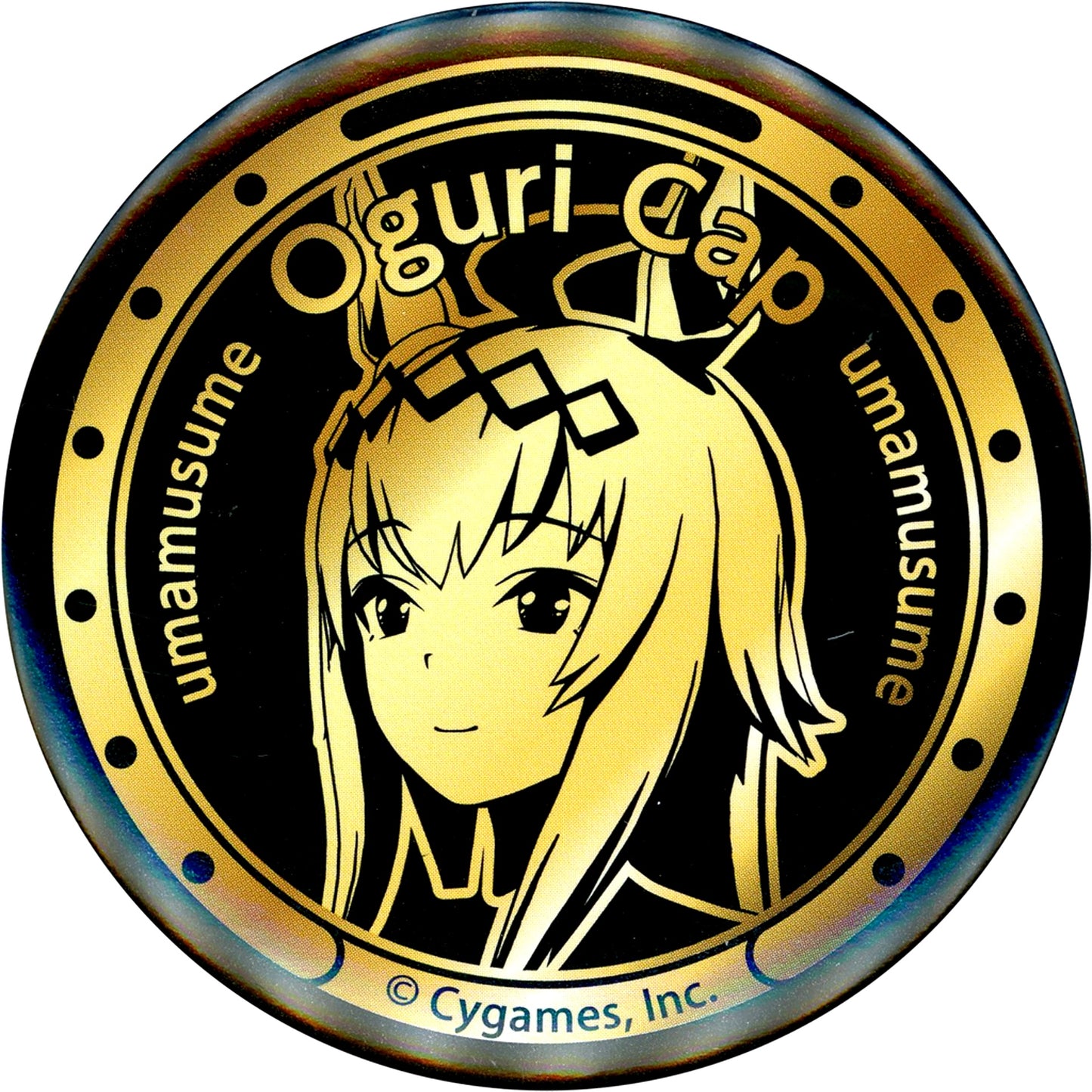 Oguri Cap Uma Musume Pretty Derby x Suntory BOSS Eligible Product Purchase Bonus Button [USED]