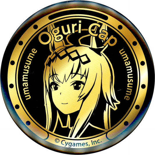 Oguri Cap Uma Musume Pretty Derby x Suntory BOSS Eligible Product Purchase Bonus Button [USED]