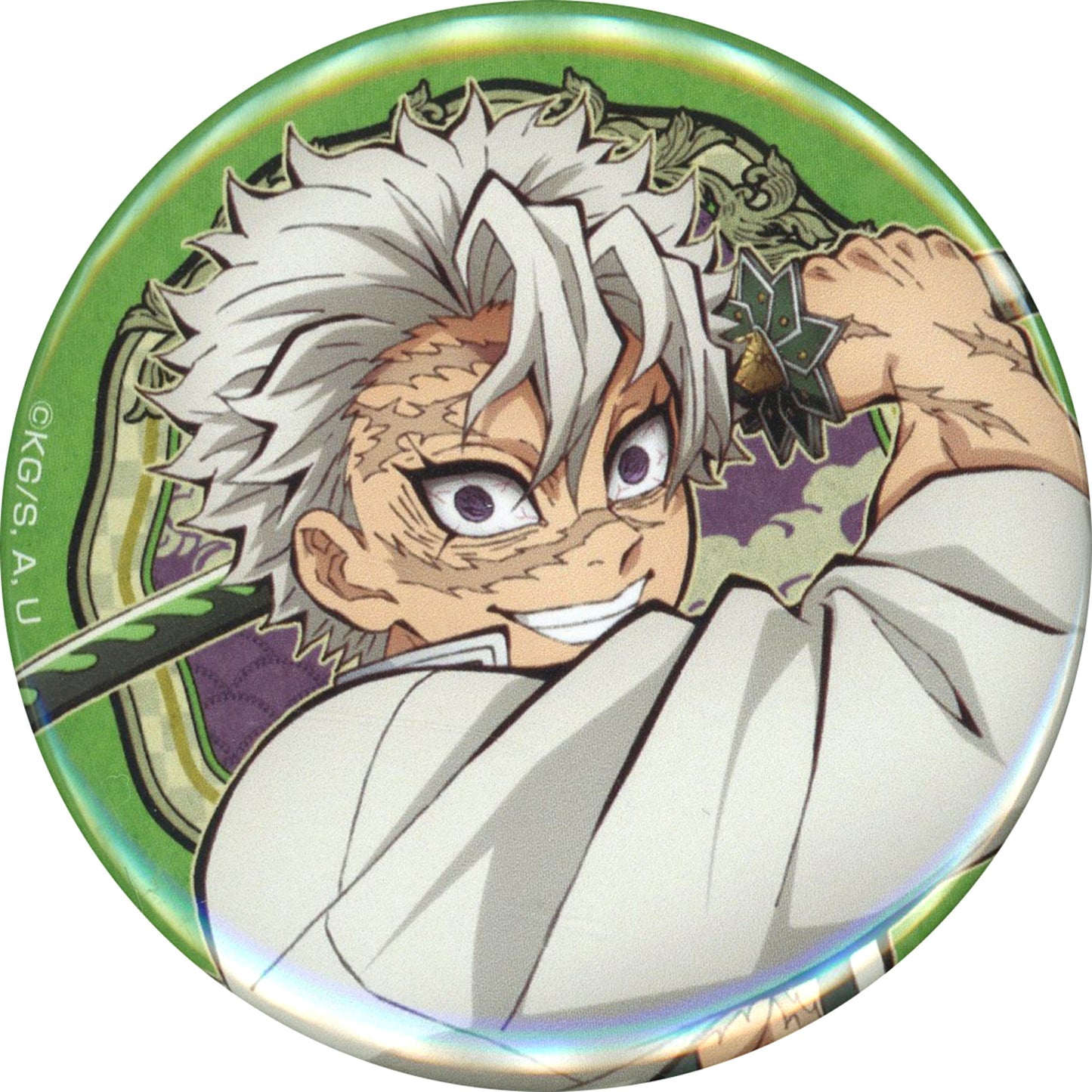Sanemi Shinazugawa Demon Slayer Kimetsu no Yaiba World Tour 2024 Drawn Random Button To the Hashira Training Theater Goods [USED]