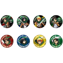 Attack on Titan Mikasa Ackerman & Others Be Determined Can Badge All 8 Types Set Buttons [USED]