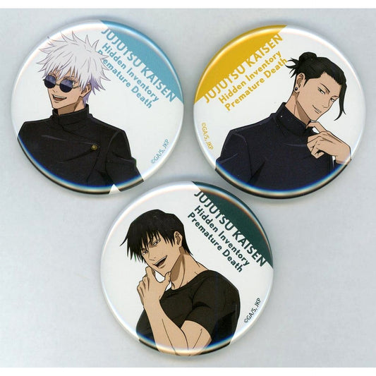 Satoru Gojo & Others Jujutsu Kaisen: Hidden Inventory/Premature Death All 3 Types Set Button Mappa Tsutaya Limited [USED]