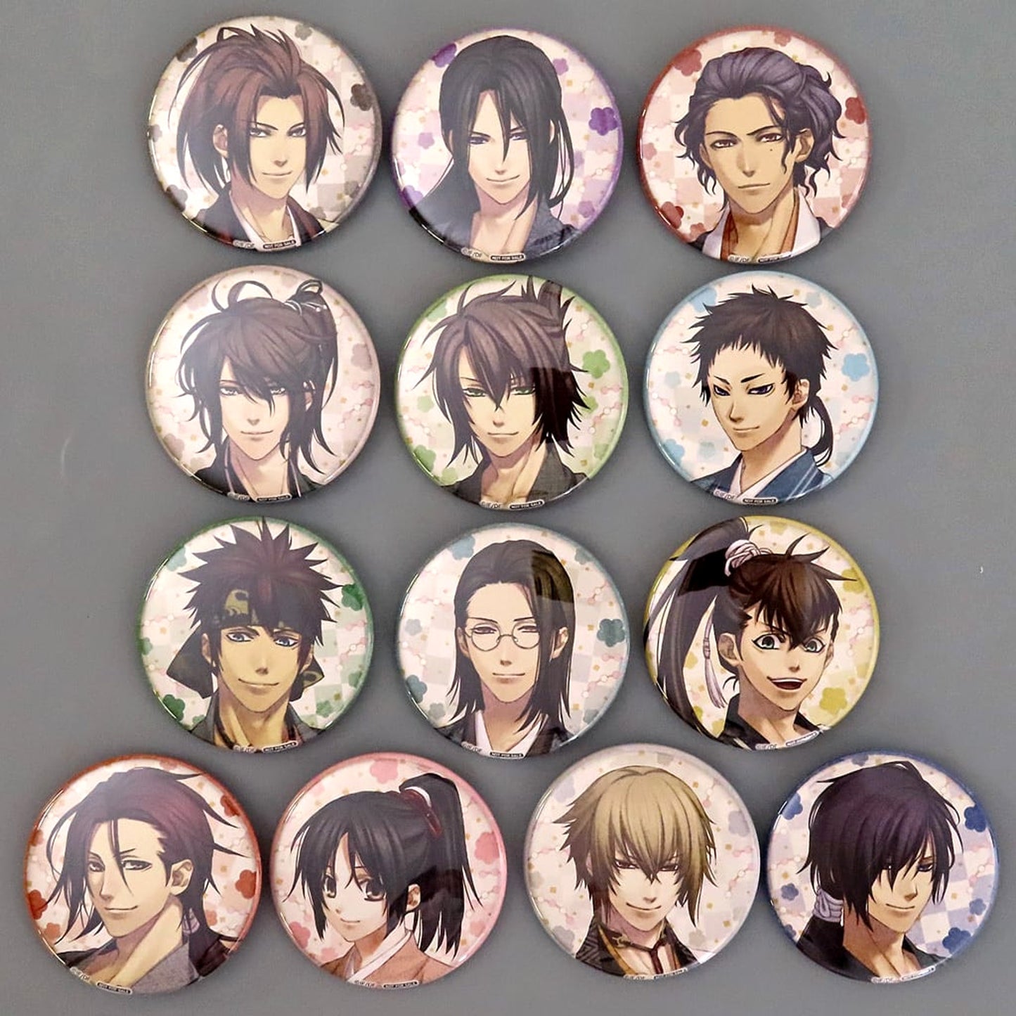 Hakuouki Shinkai: Yuugiroku Taishitachi no Daienkai Hajime Saito & Others Can Badge WonderGOO Limited Bonus Included with the Nintendo Switch Game Original Limited Set 13 Types Set Buttons [USED]