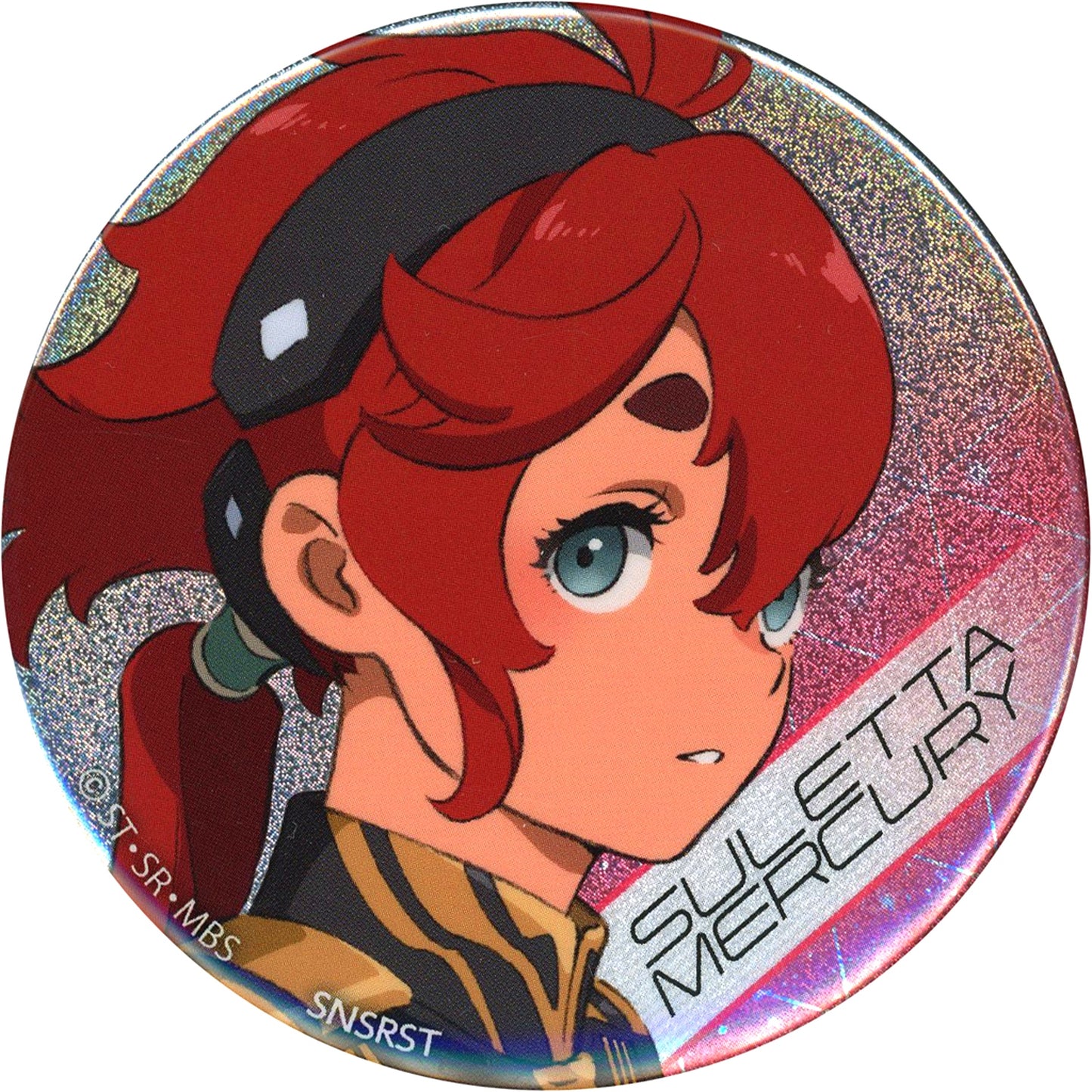 Suletta Mercury Hologram Can Badge Mobile Suit Gundam The Witch from Mercury [USED]