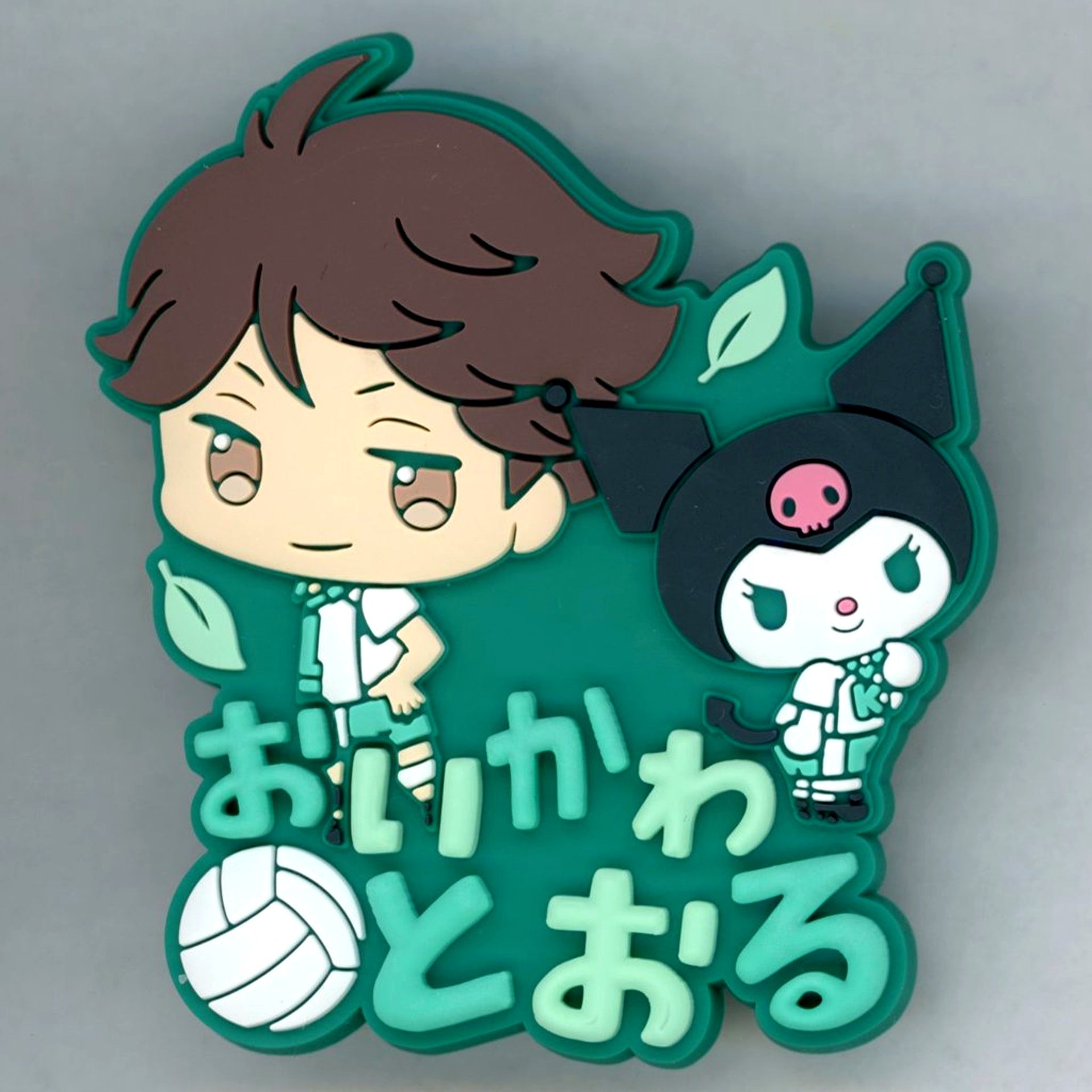 Toru Oikawa and Kuromi Haikyu!! x Sanrio Characters Rubber Badge Vol.1 [USED]