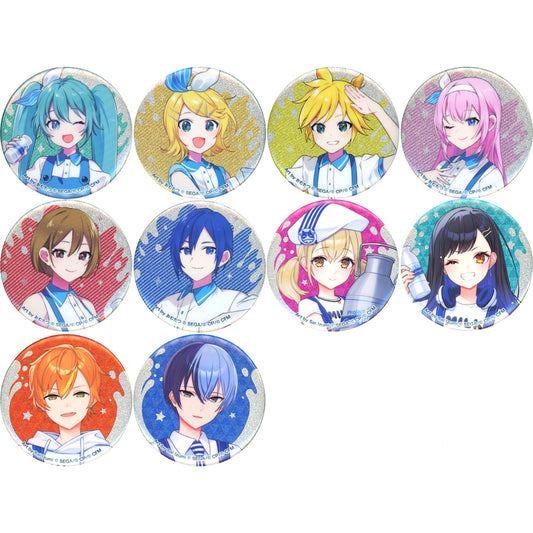 Set of 10 Project SEKAI COLORFUL STAGE! feat. Hatsune Miku x Lawson Glitter Button A [USED]